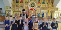 Встреча священнослужителя с учащимися начальных классов СОШ им. В.В. Андреева с. Лащ-Таяба - Канашская Епархия